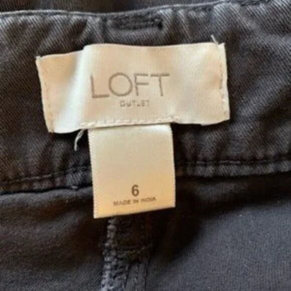 Loft Outlet Modern Skinny Black Jeans size 6 - Picture 4 of 5